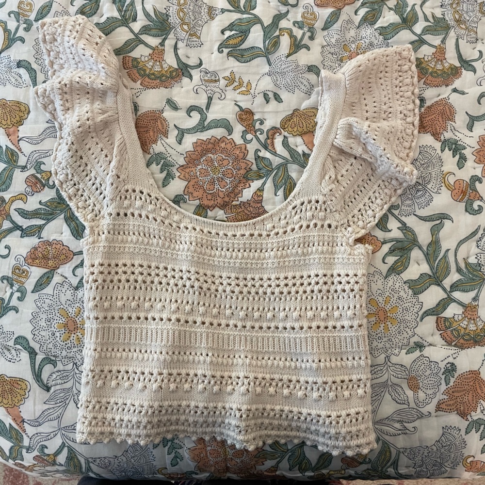 Worn Once Sincerely Jules Crochet Top